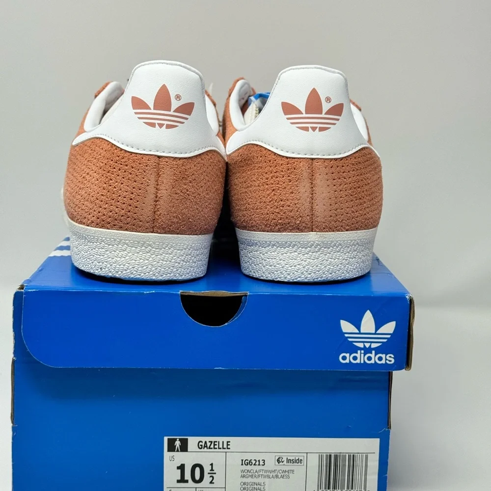 NEW Adidas Gazelle Wonder Clay White Men’s Size 10.5 IG6213 Sneaker IN BOX $90